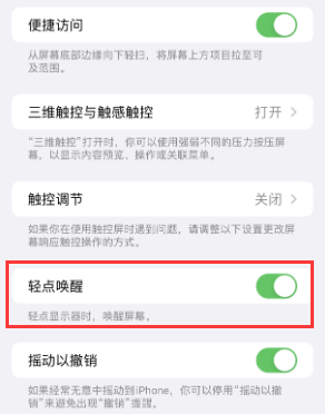 岑溪苹果授权维修站分享iPhone轻点无法唤醒怎么办 