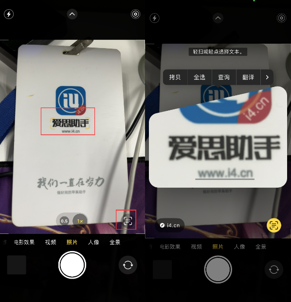 岑溪苹果手机维修分享升级iOS 16后如何通过相机翻译文本 