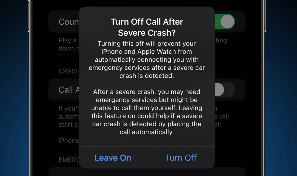 岑溪苹果14维修分享 iPhone 14 和 Apple Watch 上关闭崩溃检测 